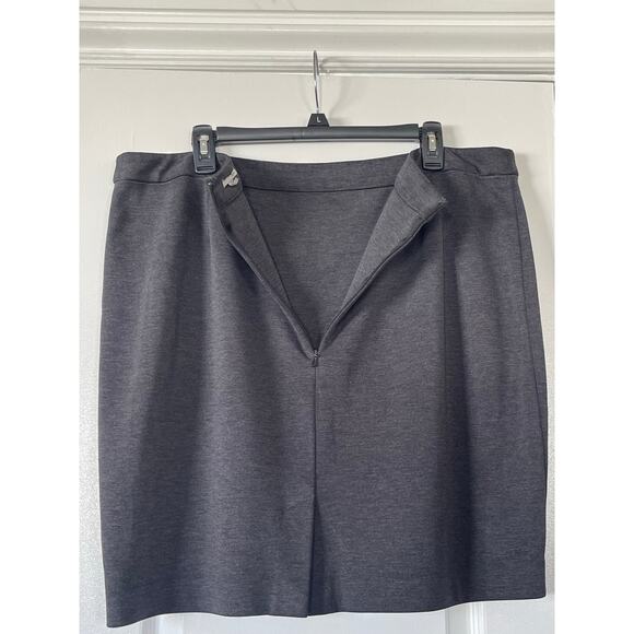 Gray Halogen Pencil Skirt Plus Size 16 - Picture 3 of 6
